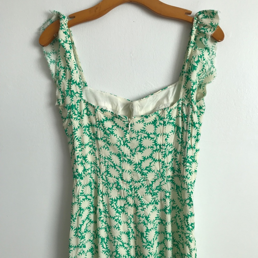 CAPULET WOMENS JUMPSUIT GREEN FLORAL WIDE LEG CORSET 4 - Picture 5 of 13